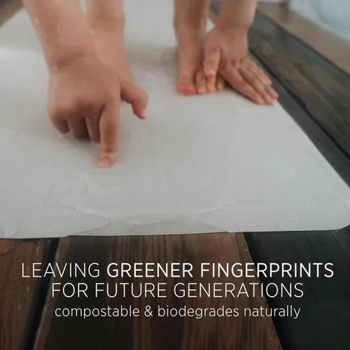 Vista 3 de HEVEA Tapete de baño grande de goma natural, reciclado, diseño danés, antideslizante, 299 ventosas, tapete de ducha seguro y amigable para todas