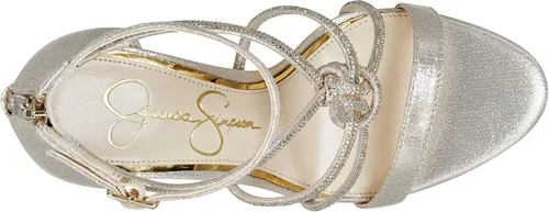 Vista 4 de Jessica Simpson Josy Gem Sandalias de tacón de aguja con correa de tobillo verde