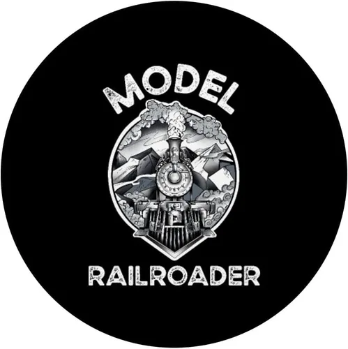 Vista 3 de Modelo de tren colector gótico de vapor tren modelo ferroviario ferroviario PopSockets intercambiables PopGrip