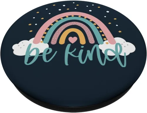 Vista 2 de Be Kind - Lindo arco iris positivo citas inspirador diciendo PopSockets intercambiable PopGrip