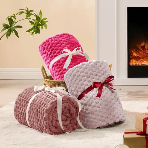 Vista 145 de BEDELITE Manta de forro polar para sofá y cama, manta decorativa de jacquard 3D de almendra, súper suave y acogedora, manta mullida cálida adecuada