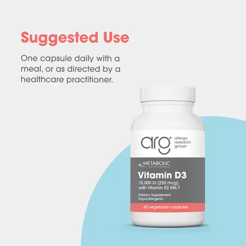 Vista 3 de Metabolic Maintenance Vitamina D3 10000 UI - Proporciona 250 mcg de vitamina D3 - Apoya la fuerza ósea, el equilibrio inmunológico y el bienestar