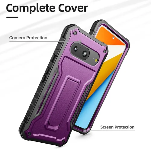 Vista 9 de ExoGuard Funda para Google Pixel 8, funda protectora de goma resistente a los impactos a prueba de golpes, funda protectora para teléfono