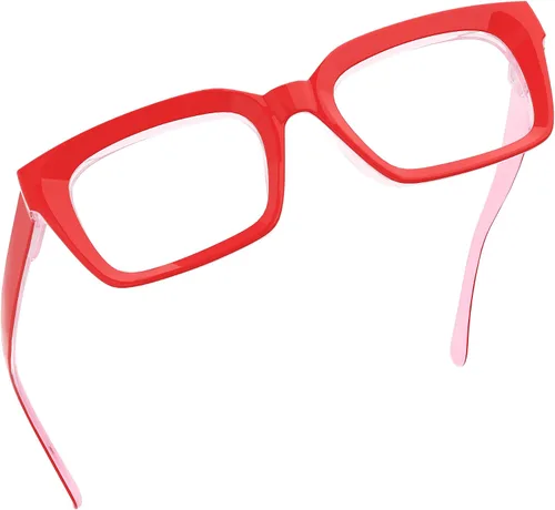 Vista 7 de Eyekepper Gafas de mujer - Gafas de diseño cuadrado de gran tamaño para mujer, color negro