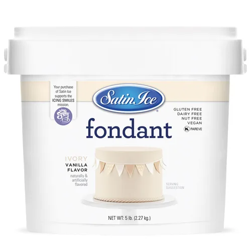 Vista 16 de Satin Ice - Fondant de café moca y menta Blanco