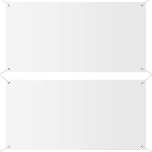 Vista 9 de Cartel grande de 2 pancartas grandes de tela Oxford de poliéster con cuerda para pared interior y exterior, letrero fácil de colgar, letrero de Negro