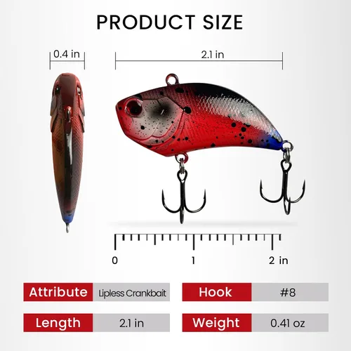 Vista 4 de Pristis Jig Head Fishing Lures for Freshwater Saltwater, Weedless Swim Jig Pre-Rigged Vibrating Swimbaits Kit Gear, Teasers with Sharp Hooks &