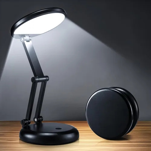 Vista 11 de Lámpara recargable inalámbrica con pilas, 3600 mAh, lámpara de mesa LED inalámbrica de 10 brillo, pequeña mini luz portátil con pilas para oficina