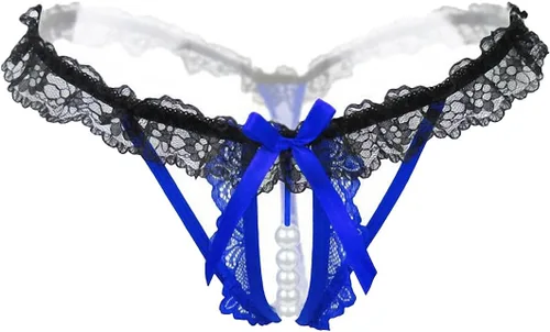 Vista 5 de Tanga de cintura baja con bordado de mariposa para mujer 6 Pack-Multicolor