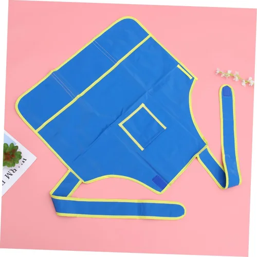 Vista 6 de Painting Apron Smock for Arts Crafts Years Four Pockets for Easy Storage for DIY Painting Drawing Activities Blue