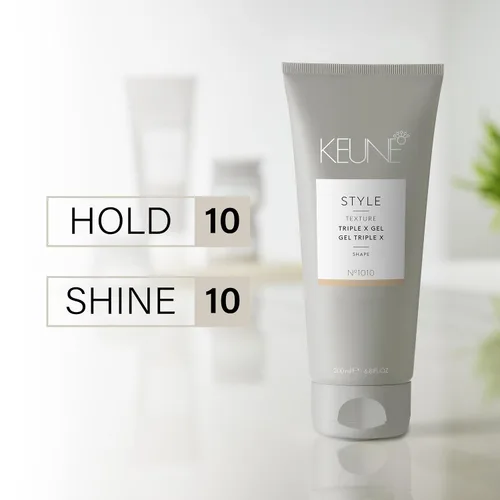 Vista 4 de Keune Style Triple X Gel, Ultimate Hold & Wet Look - Gel para peinar, 6.8 onzas líquidas