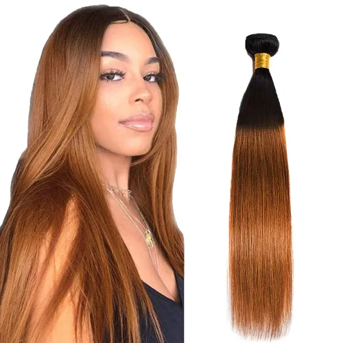 Vista 73 de 300g 1B27 Human Hair Bundles Honey Blonde Bundles Human Hair 10A Brazilian Virgin Remy Hair Extensions 8 10 12 Inch