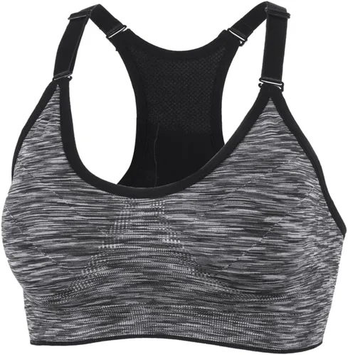 Vista 20 de Medium Support and Removable Pad Tank Top Racerback Post Surgery Sports Bras for Women Albaricoque/Negro/Gris