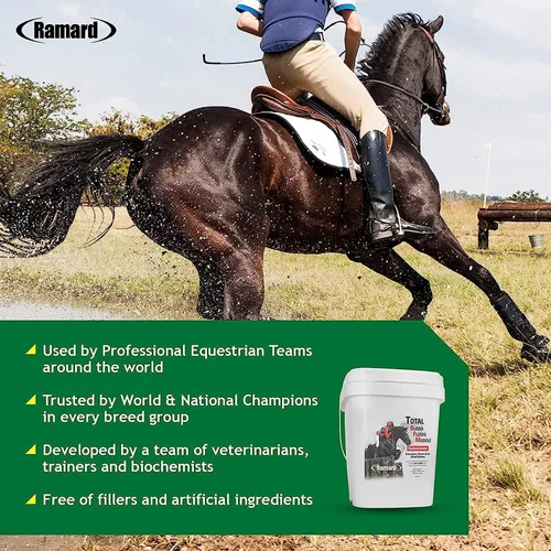 Vista 3 de Reposición muscular de líquidos sanguíneos para caballos de carrera, suplementos para caballos con electrolitos, constructor de sangre y constructor