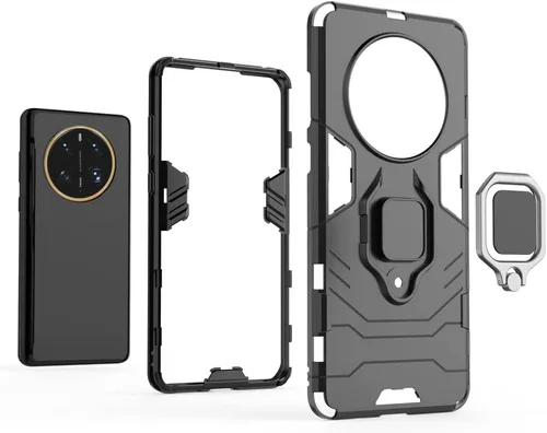 Vista 4 de Funda compatible con Huawei Mate 50 Pro, soporte magnético para automóvil compatible con Huawei Mate 50 Pro DCO-AL00 Case Negro