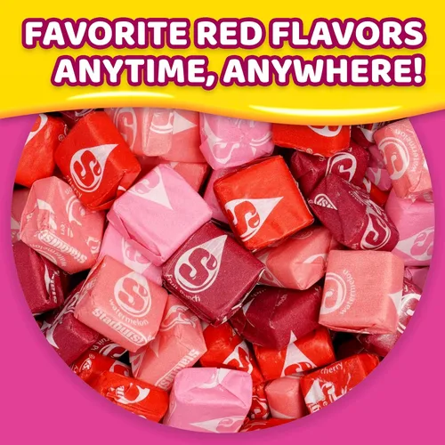 Vista 7 de Starburst FaveREDs Fruit Chews 1 libras de aproximadamente 90 piezas de dulces masticables envueltas individualmente - Dulces a granel, aperitivos