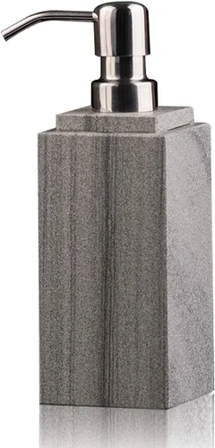Vista 8 de Botella dispensadora de jabón de mano y loción, mármol natural, para cocina, baño, encimera, lavandería, capacidad para platos, jabón, champú, gel