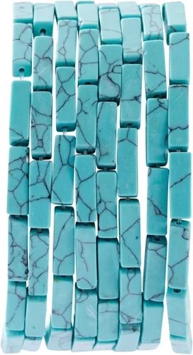 Vista 14 de Cuentas de tubo rectangular de jade africano natural, 0.157 x 0.512 in, 15.0 in/str sueltas semi piedras preciosas para hacer pulseras, collares