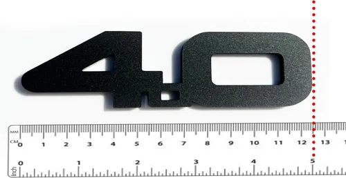 Vista 6 de Emblema personalizado de 4.0L para Jeep Style Cherokee Fender Badge