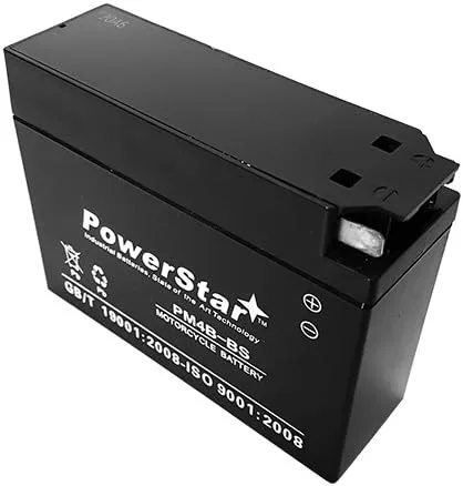 Vista 3 de PowerStar Batería sellada AGM de 12V YT4B-BS para Yamaha SR400 VINO 50 YJ50R Classic