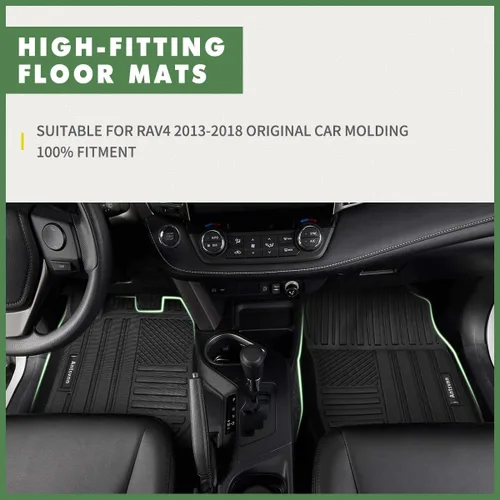 Vista 6 de Alfombrillas de carga para Toyota RAV4 2013-2018, alfombrilla de respaldo, para todo tipo de clima, 3D, personalizable, para interior de automóvil