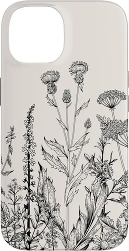 Vista 4 de iPhone 16 Cute Wildflowers Pattern Design Floral Case