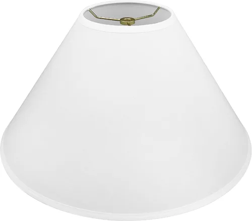Vista 13 de Aspen Creative 32201A tapa dura Empire araña lámpara sombra en crema, 6" superior x 19" inferior x 12" altura inclinada