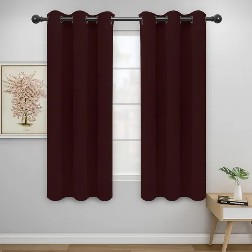 Vista 92 de Easy-Going - Cortinas opacas para dormitorio, aislamiento térmico sólido con ojales, cortinas de ventana para reducción de ruido, cortinas