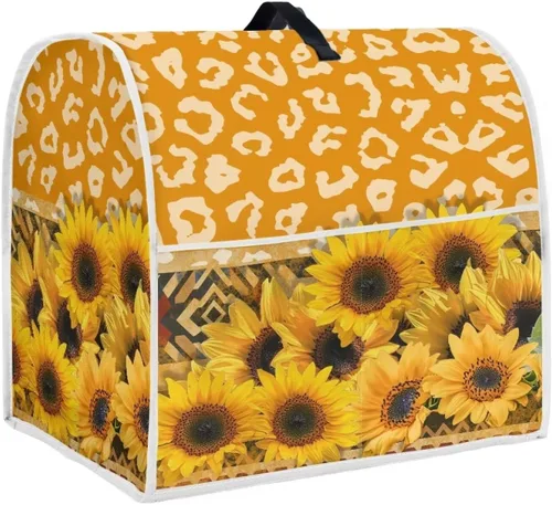 Vista 37 de Funda para batidora con estampado de girasol y bandera americana, cubierta protectora contra el polvo, adecuada para la mayoría de los modelos