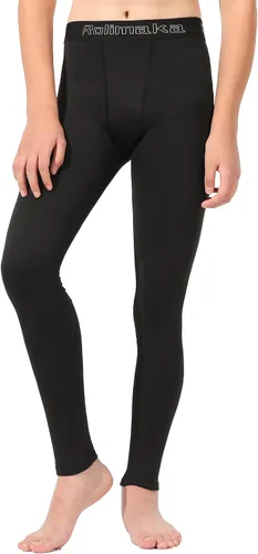 Vista 2 de Paquete de 4 o 3 leggings de compresión para niños y jóvenes, pantalones atléticos, capa base deportiva para niños, equipo frío