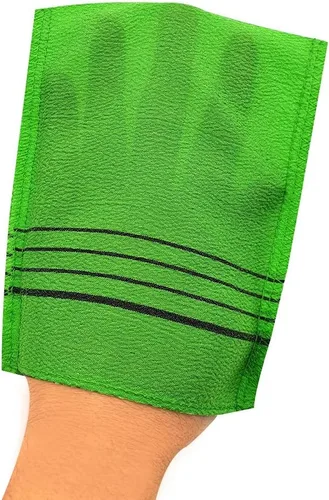 Vista 2 de Toalla coreana de Italia genuina coreana exfoliante exfoliante manopla de baño 20pcs verde