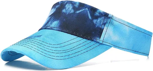 Vista 7 de Gorras Deportivas con Visera Solar de Algodón con Parte Superior Abierta para Hombres y Mujeres Verde militar