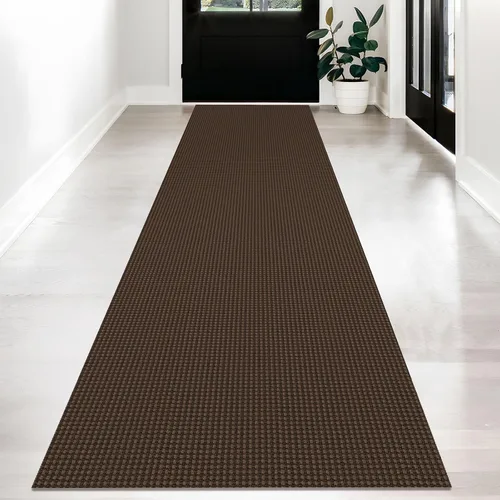 Vista 24 de KOZYFLY - Tapetes de pasillo, lavables, con respaldo de goma antideslizante, tapete de algodón para interiores, entrada, puerta trasera, habitación