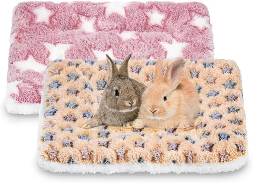 Vista 9 de 2 piezas de cama para conejillo de indias, colchón lavable para conejo pequeño, acolchado para animales pequeños, almohada para conejillo de indias