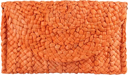 Vista 11 de Freie Liebe Bolsos de mano de paja para mujer, bolsos de playa de verano, bolsos de mano tejidos tipo sobre Beige