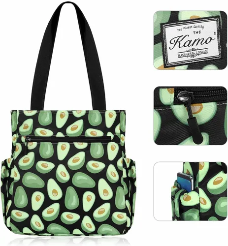 Vista 4 de KAMO - Bolsa de viaje con diseño floral, impermeable, ligera, para senderismo, yoga, gimnasio, natación, viajes, playa