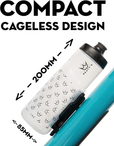 Vista 8 de Peaty's Fidlock Lockin - Botella de agua magnética para bicicleta y soporte, corona/transparente, 20.3 fl oz/ 20 onzas