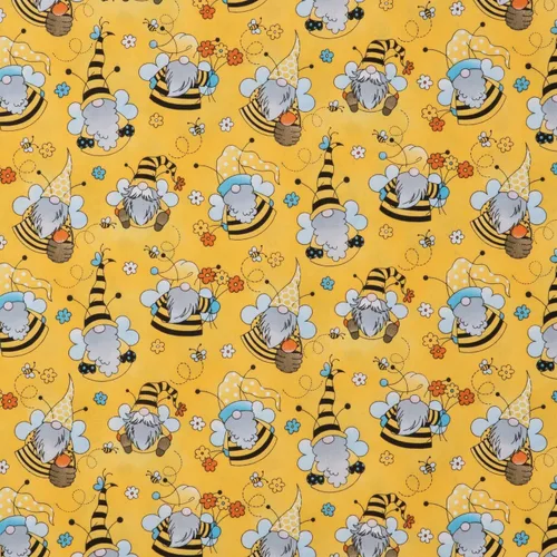 Vista 14 de Hobby Lobby Bee Gnomes - Tela de algodón calicó, 1 yarda Tela precortada para ropa, artículos para el hogar y accesorios