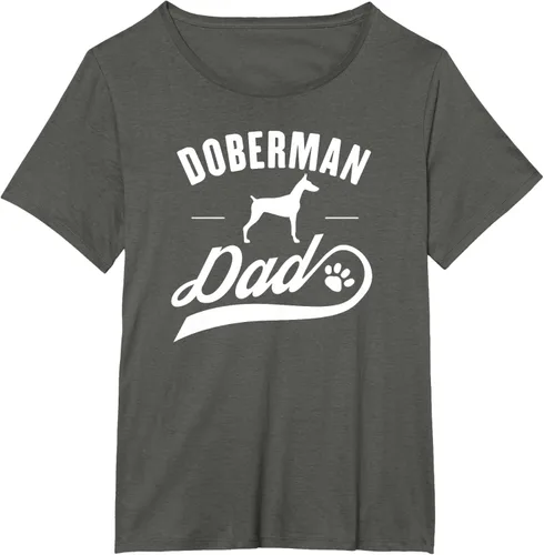 Vista 61 de Doberman Dad - Camiseta para amante del dueño del perro, Negro, S