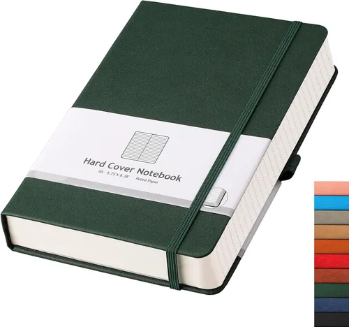 Vista 10 de AHGXG Cuaderno universitario rayado A4 - Cuaderno en blanco A4 extragrande con líneas - 320 páginas de diario grueso para escribir, papel grueso