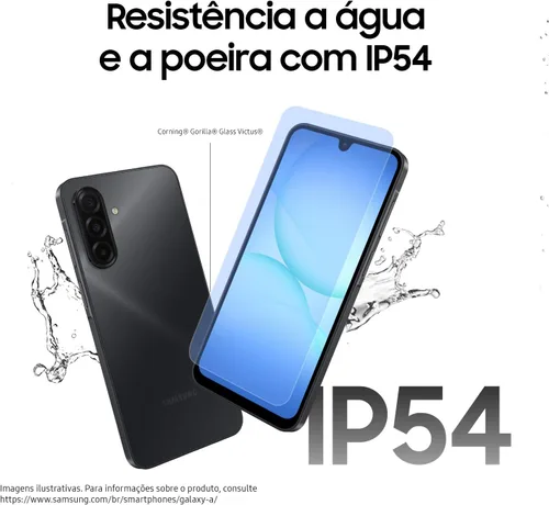 Vista 9 de Samsung Galaxy A17 4G Dual SIM 128 GB, 4 GB, resistente a salpicaduras AMOLED de 90 Hz de 6.7 pulgadas, GSM desbloqueado de fábrica
