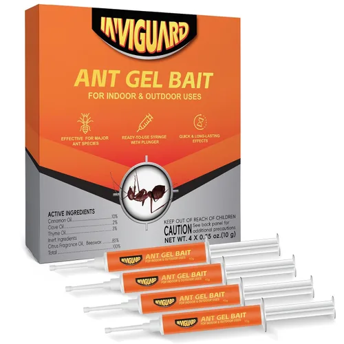 Vista 8 de Cebo de gel para hormigas, 3 tubos x 0.35 oz, uso en interiores y exteriores, gel asesino para el control de la mayoría de las principales especies