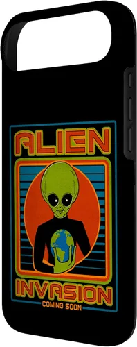 Vista 72 de Funda para iPhone 13 Pro Max Alien Invasion 1984 Tech Noir Distopía