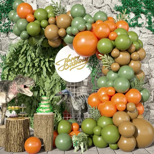 Vista 19 de Kit de guirnalda de globos negro, blanco y dorado, 115 piezas de arco de globos beige arena negro crema oro metálico con globos de papel de aluminio