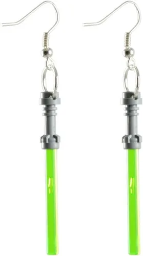Vista 6 de Lego - Aretes de aro de luz de Star Wars, joyas divertidas