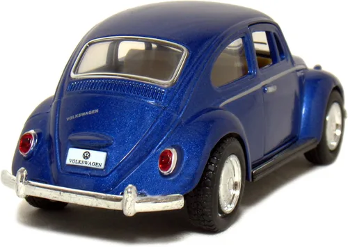 Vista 4 de 12 piezas en caja: 5" 1967 VW Classic Beetle escala 1:32 (negro/azul/rojo/amarillo)