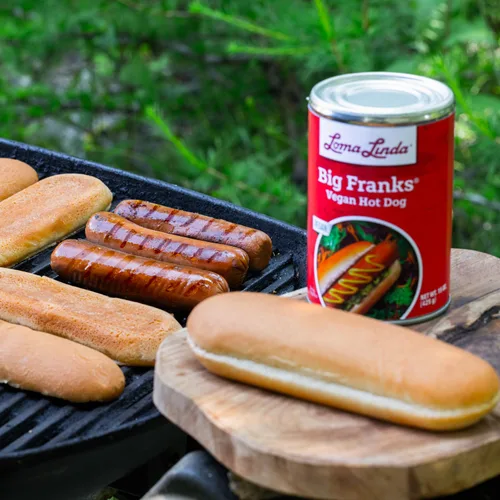 Vista 5 de Loma Linda Big Franks - Perros calientes veganos, latas de 15 onzas (paquete de 12)