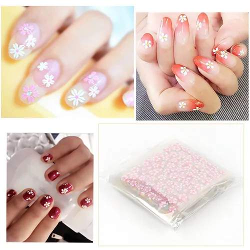 Vista 7 de 30 hojas de calcomanías de arte de uñas, diseño de corazón, plumas, flores, 3D, autoadhesivas, holográficas, mariposas, luna, decoración de uñas