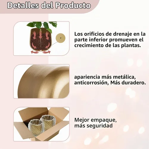 Vista 3 de NUPTIO Jarrones Dorados Pequeños para Centros de Mesa: 2 Piezas Jarrón de Trompeta de Flores Vintage de 3.94 Pulgadas Jarrón de Compota de Metal