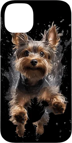Vista 15 de Funda submarina para iPhone 16 Yorkshire Terrier buceo para perros